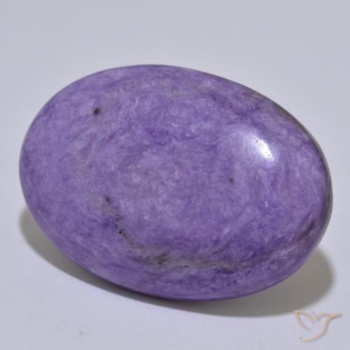 34.16ct Natural Medium Violet Charoite, Oval, Opaque