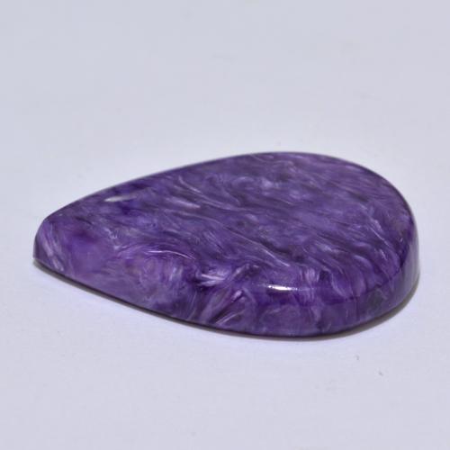 Charoite Gemstone in 24.4 x 18 mm Size for Sale, Charoite Stone in Dark Violet Color