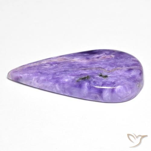 Charoite Gemstone in 28.2 x 12.7 mm Size for Sale, Charoite Stone in Medium Violet Color