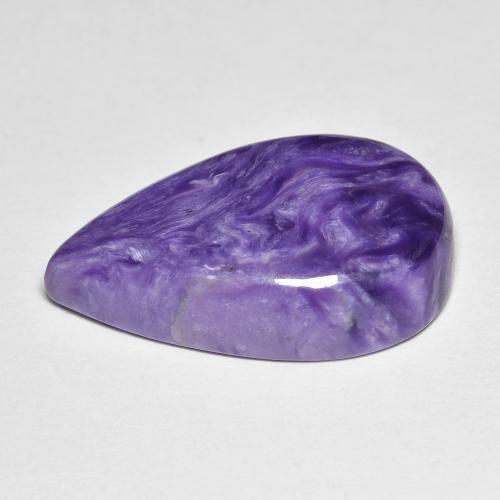 Charoite Gemstone in 20.7 x 12.4 mm Size for Sale, Charoite Stone in Velvet Purple Violet Color