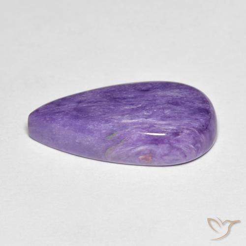 Charoite Gemstone in 18.8 x 9.3 mm Size for Sale, Charoite Stone in Medium Violet Color