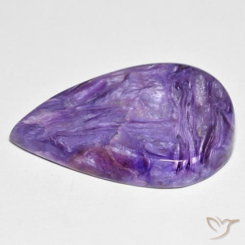 Charoite Gemstone in 21.2 x 16 mm Size for Sale, Charoite Stone in Medium Violet Color