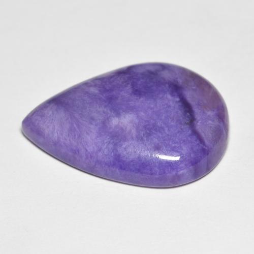 Charoite Gemstone in 21.3 x 15.6 mm Size for Sale, Charoite Stone in Intense Violet Color