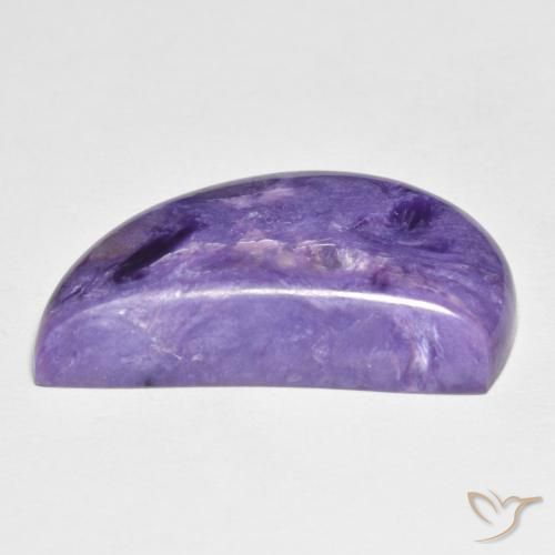 Charoite Gemstone in 24.2 x 12.6 mm Size for Sale, Charoite Stone in Medium Dark-Violet Color