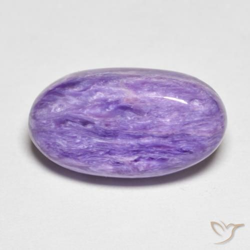 7.23ct Natural Medium Violet Charoite, Oval, Opaque