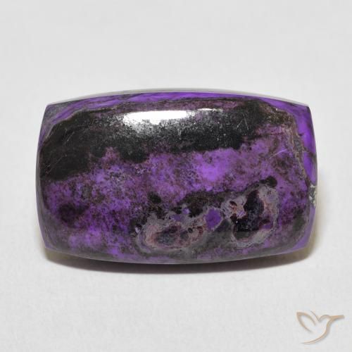 15.40ct Natural Deep Violet Charoite, Cushion, Opaque