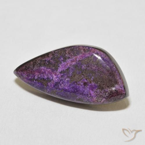 16.06 ct Violet Charoite Stone, Natural Charoite in Fancy Cabochon Shape for Sale