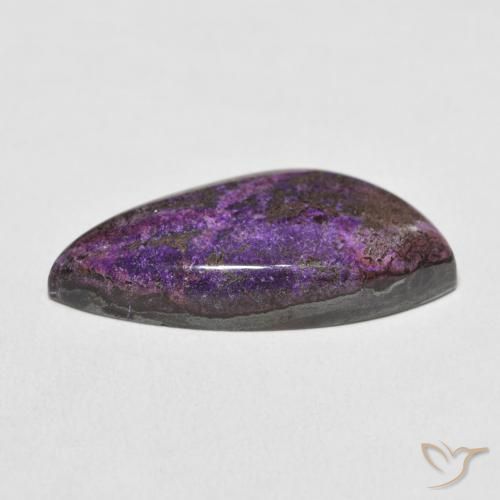 Charoite Gemstone in 25.9 x 12.7 mm Size for Sale, Charoite Stone in Dark Violet Color