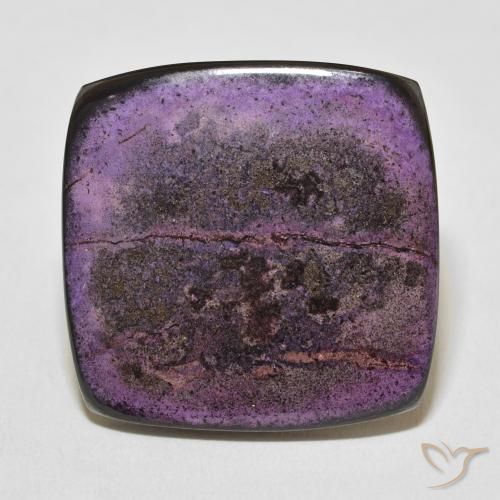 33.21ct Natural Deep Violet Charoite, Cushion, Opaque
