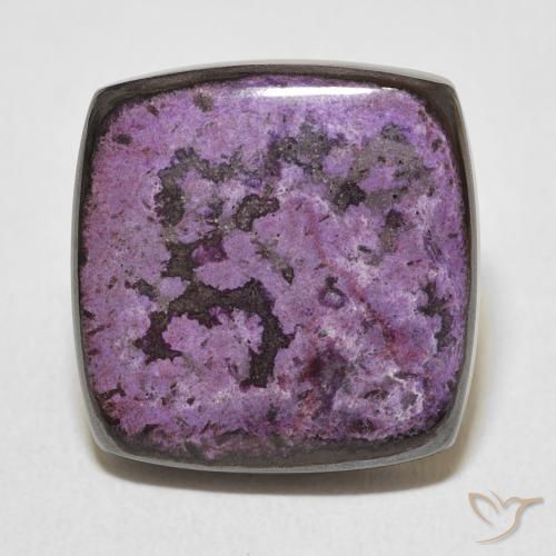 17.52ct Natural Dark Violet Charoite, Cushion, Opaque