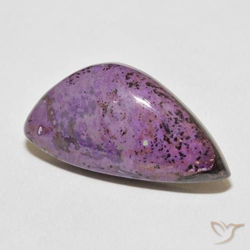 17.24 ct Violet Charoite Stone, Natural Charoite in Fancy Cabochon Shape for Sale