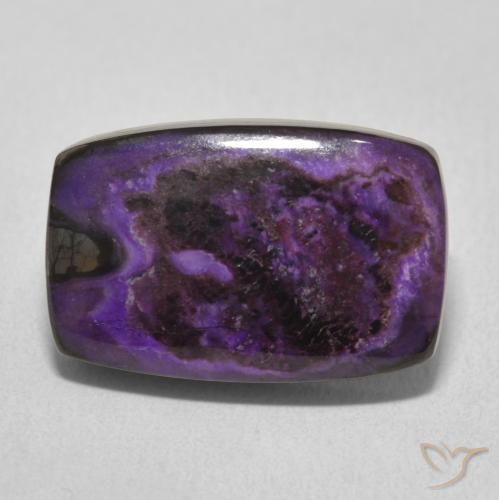 13.27ct Natural Medium Dark-Violet Charoite, Cushion, Opaque
