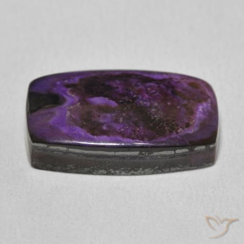 Charoite Gemstone in 17.8 x 11.6 mm Size for Sale, Charoite Stone in Medium Dark-Violet Color