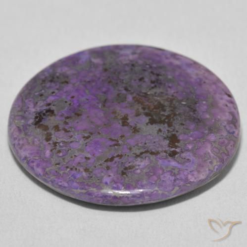 Charoite Gemstone in 26.7 mm Size for Sale, Charoite Stone in Deep Violet Color