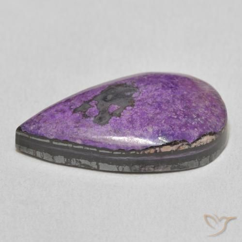 Charoite Gemstone in 21.9 x 12.7 mm Size for Sale, Charoite Stone in Deep Violet Color