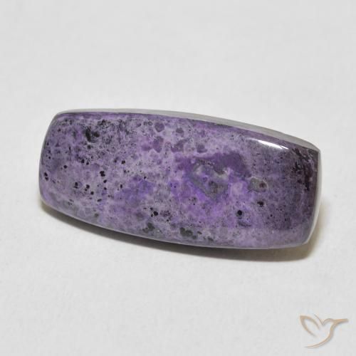 14.48 ct Violet Charoite Stone, Natural Charoite in Cushion Cabochon Shape for Sale