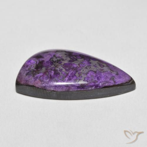 Charoite Gemstone in 27.6 x 15.8 mm Size for Sale, Charoite Stone in Deep Violet Color