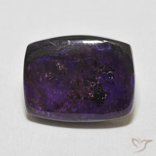 16.25ct Natural Deep Violet Charoite, Cushion, Opaque