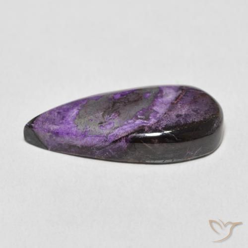 Charoite Gemstone in 25.2 x 12.1 mm Size for Sale, Charoite Stone in Medium Deep Violet Color