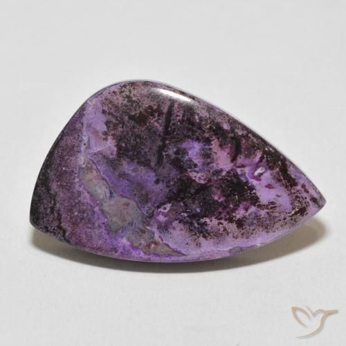 27.82 ct Violet Charoite Gemstone, Charoite Gem in Fancy Cabochon Shape for Sale.