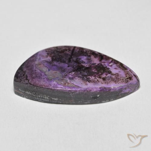 Charoite Gemstone in 29.7 x 18.1 mm Size for Sale, Charoite Stone in Medium Deep Violet Color