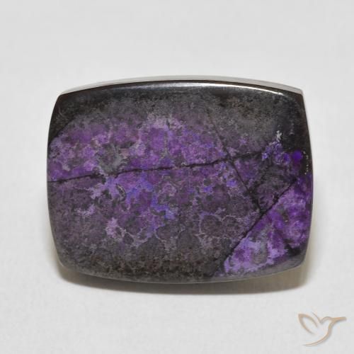 19.90ct Natural Dark Violet Charoite, Cushion, Opaque