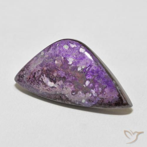 17.16 ct Violet Charoite Stone, Natural Charoite in Fancy Cabochon Shape for Sale