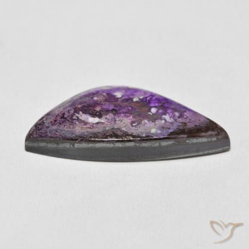 Charoite Gemstone in 28.4 x 14.7 mm Size for Sale, Charoite Stone in Medium Deep Violet Color