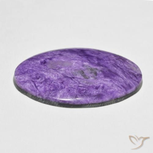 Charoite Gemstone in 39.1 x 25.7 mm Size for Sale, Charoite Stone in Light Purple Violet Color