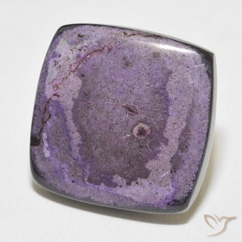 23.80 ct Violet Charoite Stone, Natural Charoite in Cushion Cabochon Shape for Sale