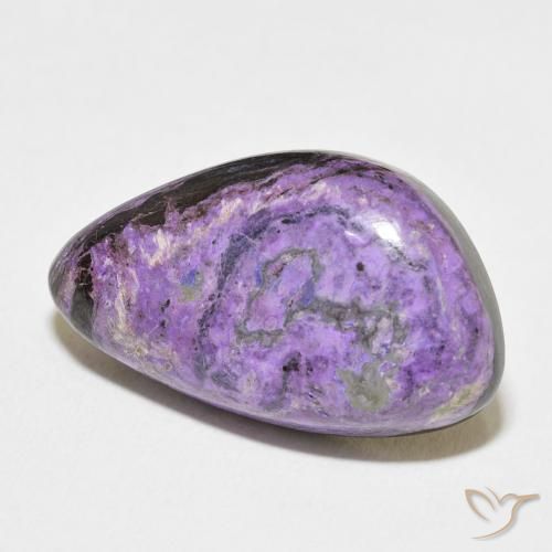 17.22 ct Violet Charoite Stone, Natural Charoite in Fancy Cabochon Shape for Sale