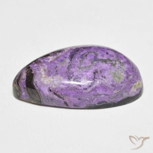 Charoite Gemstone in 23.5 x 13.9 mm Size for Sale, Charoite Stone in Light Purple Violet Color