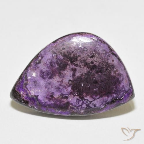19.52 ct Violet Charoite Stone, Natural Charoite in Fancy Cabochon Shape for Sale