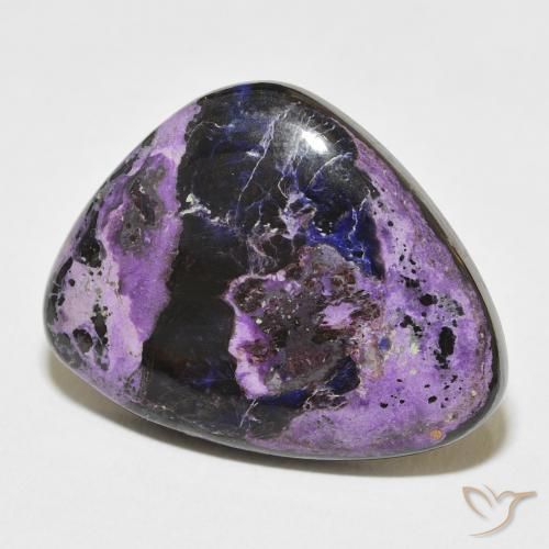 23.61 ct Violet Charoite Stone, Natural Charoite in Fancy Cabochon Shape for Sale