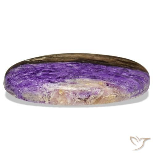 Charoite Gemstone in 41.7 x 18.9 mm Size for Sale, Charoite Stone in Medium Violet Color