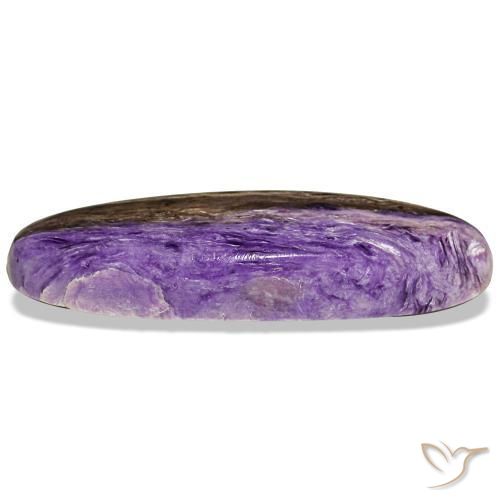 Charoite Gemstone in 33.7 x 9.9 mm Size for Sale, Charoite Stone in Medium Violet Color