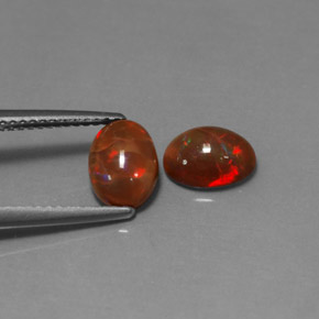 1.63 ct Multicolor Chocolate Opal Stone, Natural Chocolate Opal in Oval Cabochon Shape for Sale