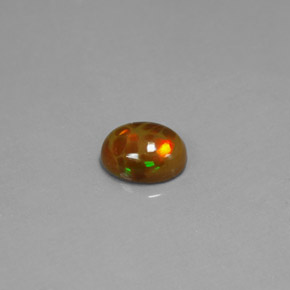 0.95 ct Multicolor Chocolate Opal Gemstone, Chocolate Opal Gem in Oval Cabochon Shape for Sale.