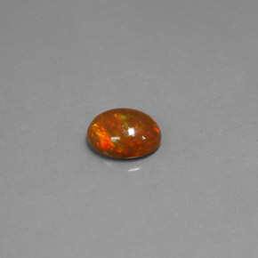 0.82 ct Multicolor Chocolate Opal Gemstone, Chocolate Opal Gem in Oval Cabochon Shape for Sale.