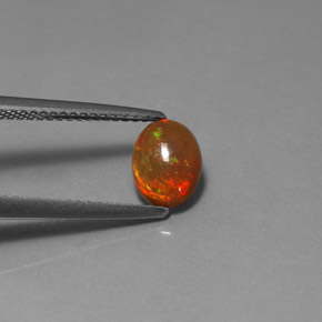 0.82 ct Multicolor Chocolate Opal Stone, Natural Chocolate Opal in Oval Cabochon Shape for Sale