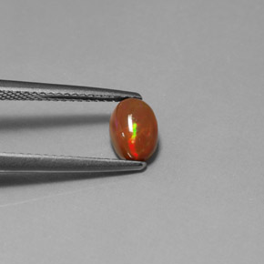 0.63 ct Multicolor Chocolate Opal Stone, Natural Chocolate Opal in Oval Cabochon Shape for Sale