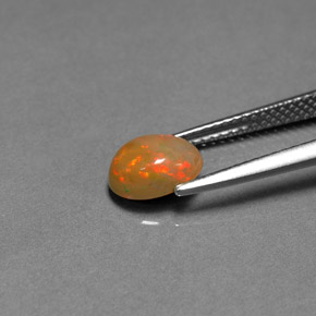 Chocolate Opal Gemstone in 8 x 6 mm (calibrated) Size for Sale, Chocolate Opal Stone in Multicolor Color