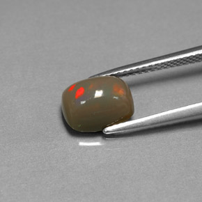 Chocolate Opal Gemstone in 9 x 7.1 mm Size for Sale, Chocolate Opal Stone in Multicolor Color
