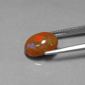 Chocolate Opal Gemstone in 10.5 x 8 mm Size for Sale, Chocolate Opal Stone in Multicolor Color