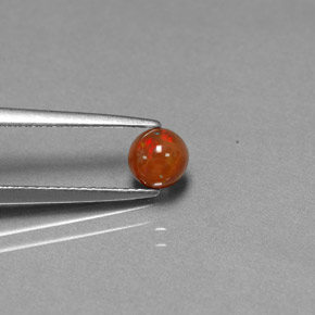 0.45 ct Multicolor Chocolate Opal Gemstone, Chocolate Opal Gem in Round Cabochon Shape for Sale.
