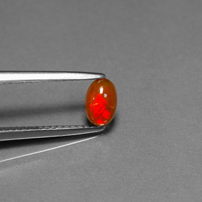 0.34 ct Multicolor Chocolate Opal Stone, Natural Chocolate Opal in Oval Cabochon Shape for Sale