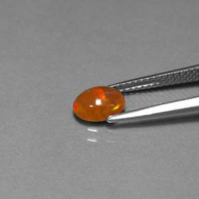 Chocolate Opal Gemstone in 7.1 x 5.3 mm Size for Sale, Chocolate Opal Stone in Multicolor Color