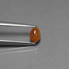 0.40 ct Multicolor Chocolate Opal Gemstone, Chocolate Opal Gem in Oval Cabochon Shape for Sale.