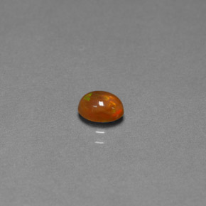 0.40 ct Multicolor Chocolate Opal Stone, Natural Chocolate Opal in Oval Cabochon Shape for Sale