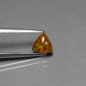 0.52 ct Multicolor Chocolate Opal Stone, Natural Chocolate Opal in Trillion Cabochon Shape for Sale